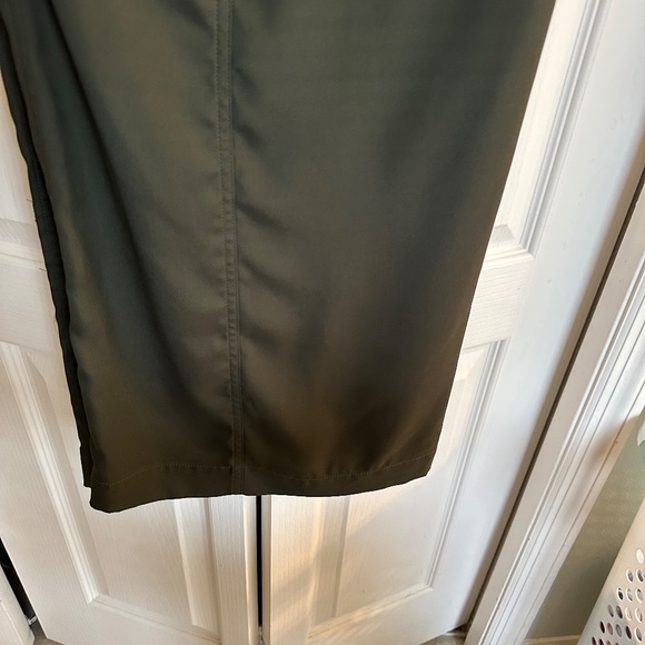WHBM Olive Green Silky Cargo Pant - Picture 5 of 15